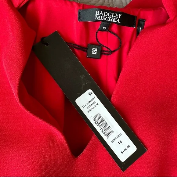 Badgley Mischka Cape Dress, 16